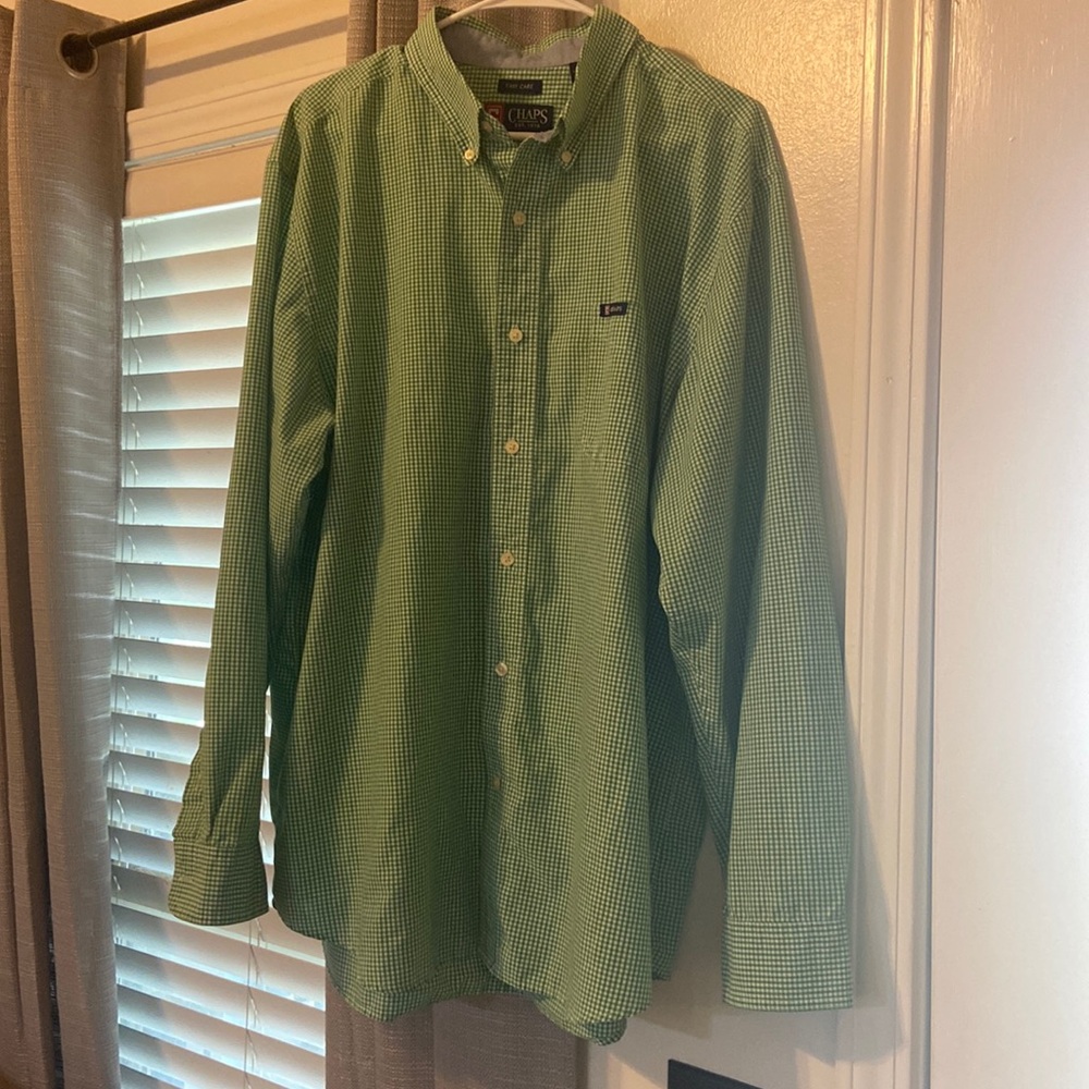 Chaps Easy Care Button Down Shirt Size XXL